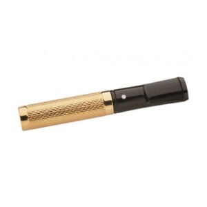 Dunhill White Spot Shortie Gold Plated Barley Cigarette Holder (CH6404)