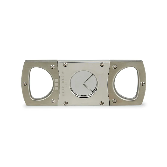 Elie Bleu Double Blade Cigar Cutter – Polished/Satin Steel