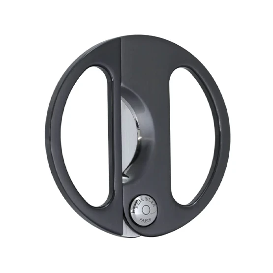 Elie Bleu Round Cigar Cutter – Black Polished