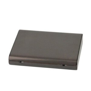 Carbon Fiber Effect Finish Humidor for 10 Cigars