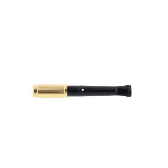 Dunhill White Spot Slim Short Goldium Lines Ejector Cigarette Holder (CH5203) - Image 2