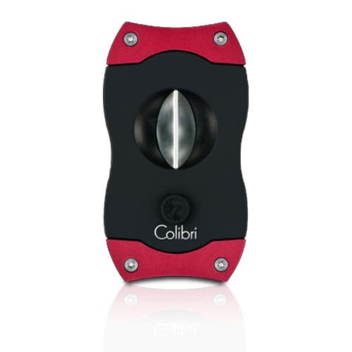 Colibri V-Cut Cigar Cutter – Black and Red
