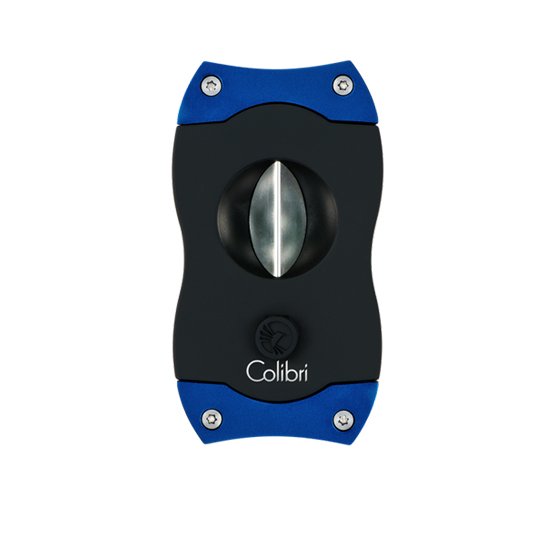Colibri V-Cut Cigar Cutter – Black and Blue