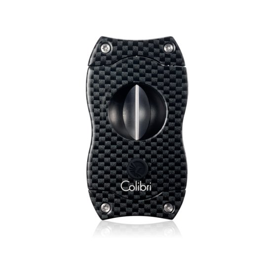 Colibri V-Cut Cigar Cutter – Black Carbon Fiber Print