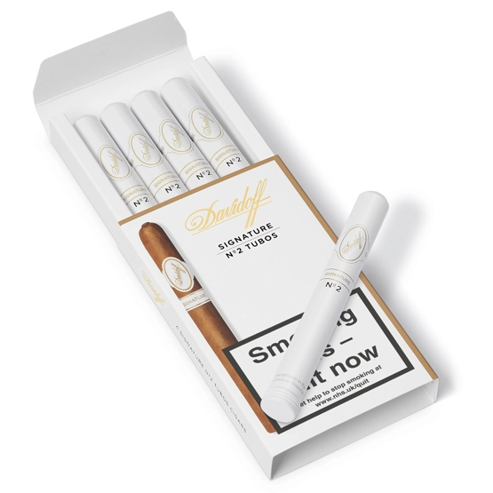Davidoff Signature No.2 Cigar – Pack of 4 Tubos