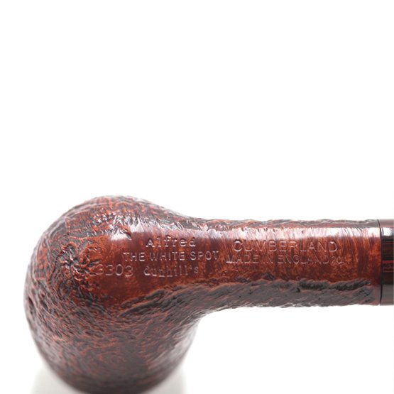 Dunhill White Spot Cumberland 3303 Billiard Beehive Pipe - Image 2
