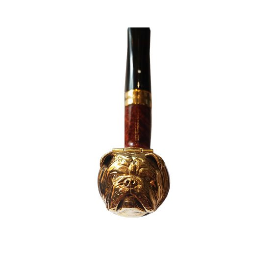 Dunhill White Spot Bulldog Gold Pipe Limited Edition - Image 3