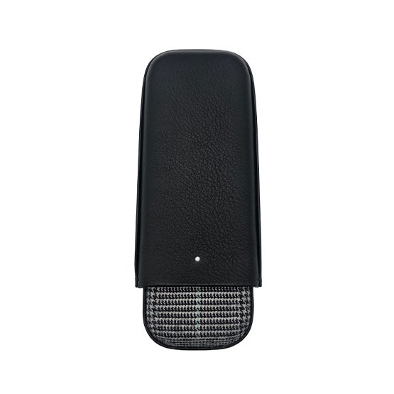 Dunhill White Spot Highland 9 Cigar Case (2 Robusto) – Limited Edition Black and White