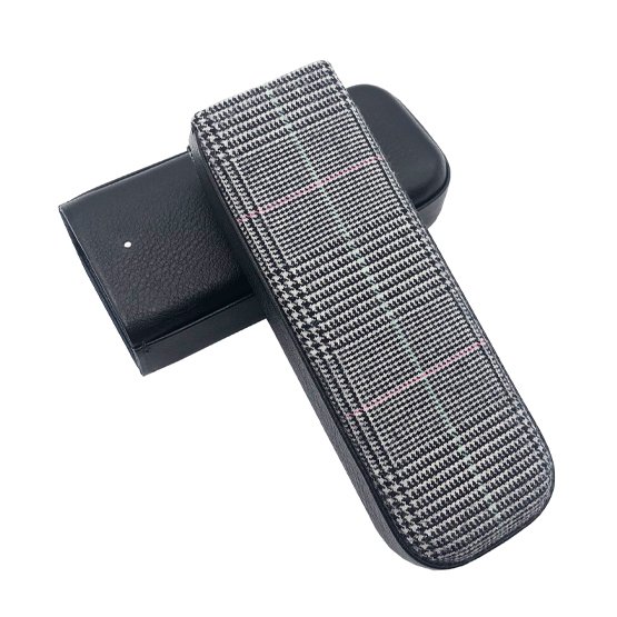 Dunhill White Spot Highland 9 Cigar Case (2 Robusto) – Limited Edition Black and White - Image 2