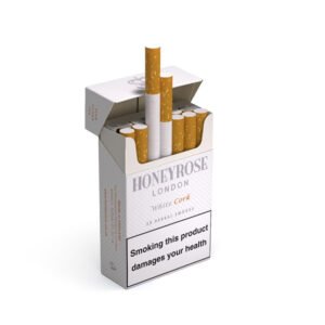 Honeyrose London White Cork Cigarettes – Single Pack