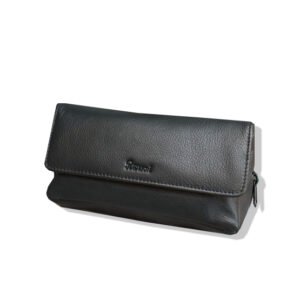 Peterson 137 Classic Black Leather Combination Pipe Tobacco Pouch