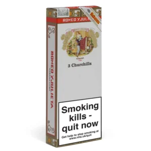 Romeo y Julieta Churchill Cigar – Pack of 3 Tubos