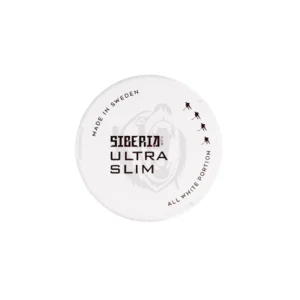 Siberia All White Ultra Slim Nicotine Pouches – Single Tin