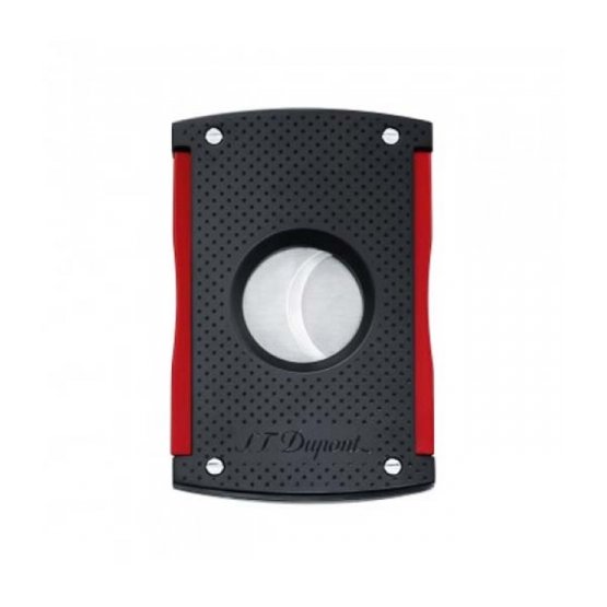 S.T. Dupont Maxijet Cigar Cutter – Matt Black and Red