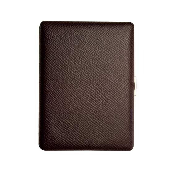 Tsubota Pearl Cosmos Noblesse Cigarette Case – Brown