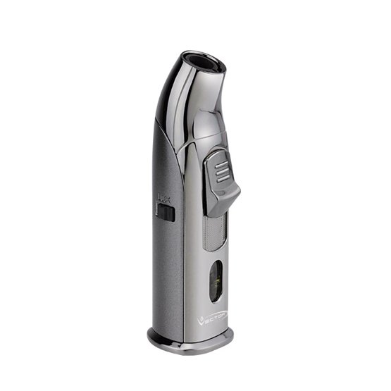 Vector Aztech Single Jet Flame Cigar Lighter – Gunmetal
