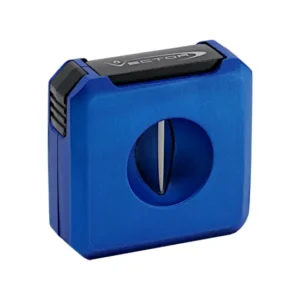 Vector VCUBE V-Cut and Punch Cigar Cutter – Rubber Matte Blue