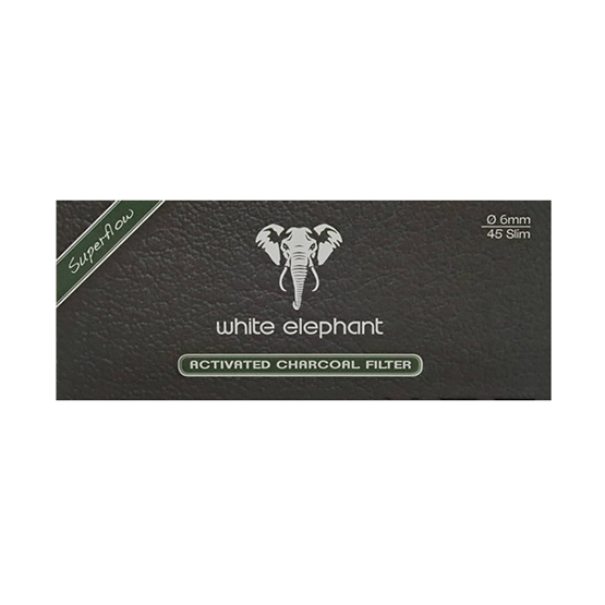 White Elephant 45 Activated Charcoal Filter 6mm – Single Pack