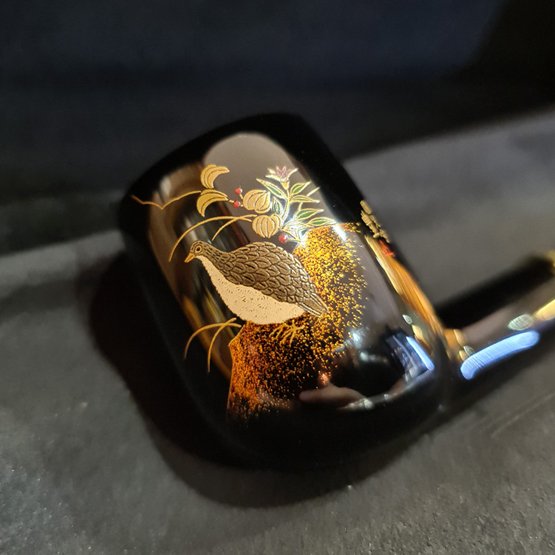 Dunhill White Spot Namiki Quail Billiard Pipe (Limited Edition 87 of 100) - Image 2