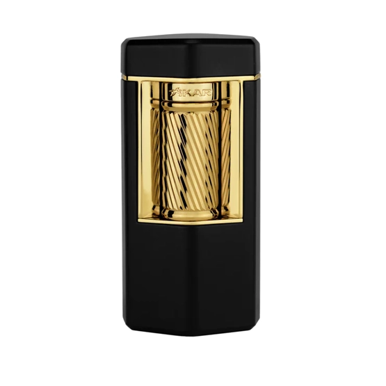 Xikar Meridian Triple Soft Flame Lighter – Black & Gold